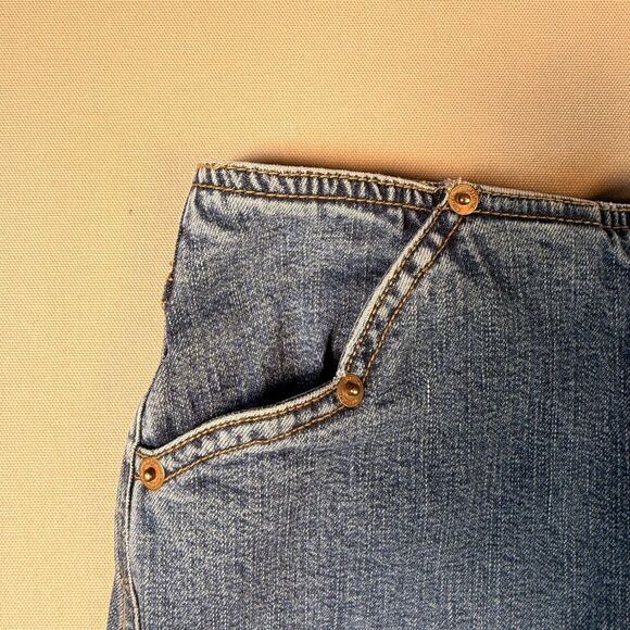 VTG Y2K LOUIE DENIM Maxi Jean Skirt Boho Grunge 2000s Urban Outfitters Sz 10 - Picture 3 of 8